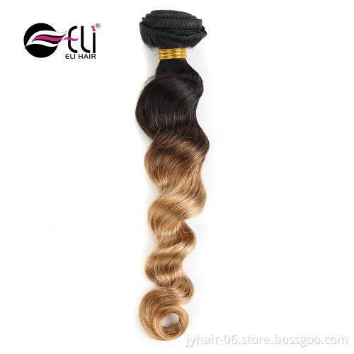 Hot sale  1B 27 Loose  Wave 100% virgin human hair Brazilian